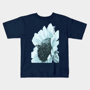 Monochromatic Bee on Sunflower Kids T-Shirt